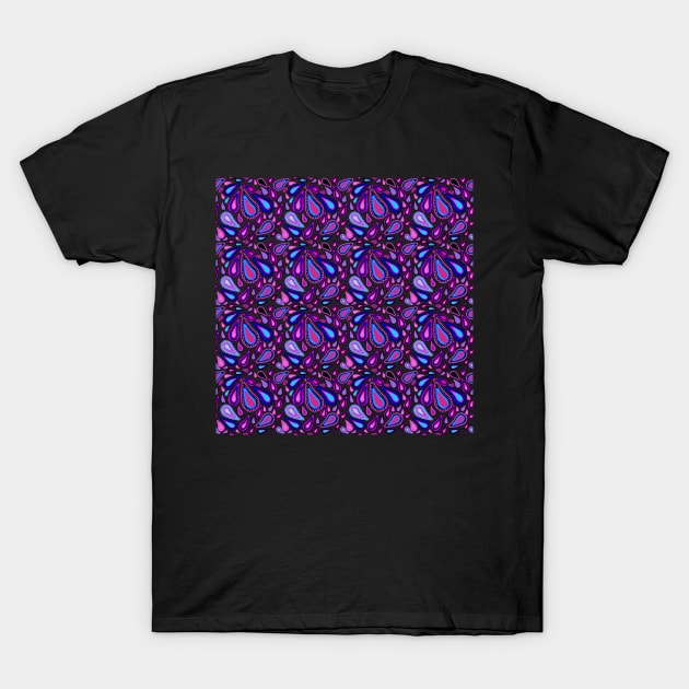 Retro paisley moody hues - a fun design with funky vibes - get your paisley on! T-Shirt by innerspectrum